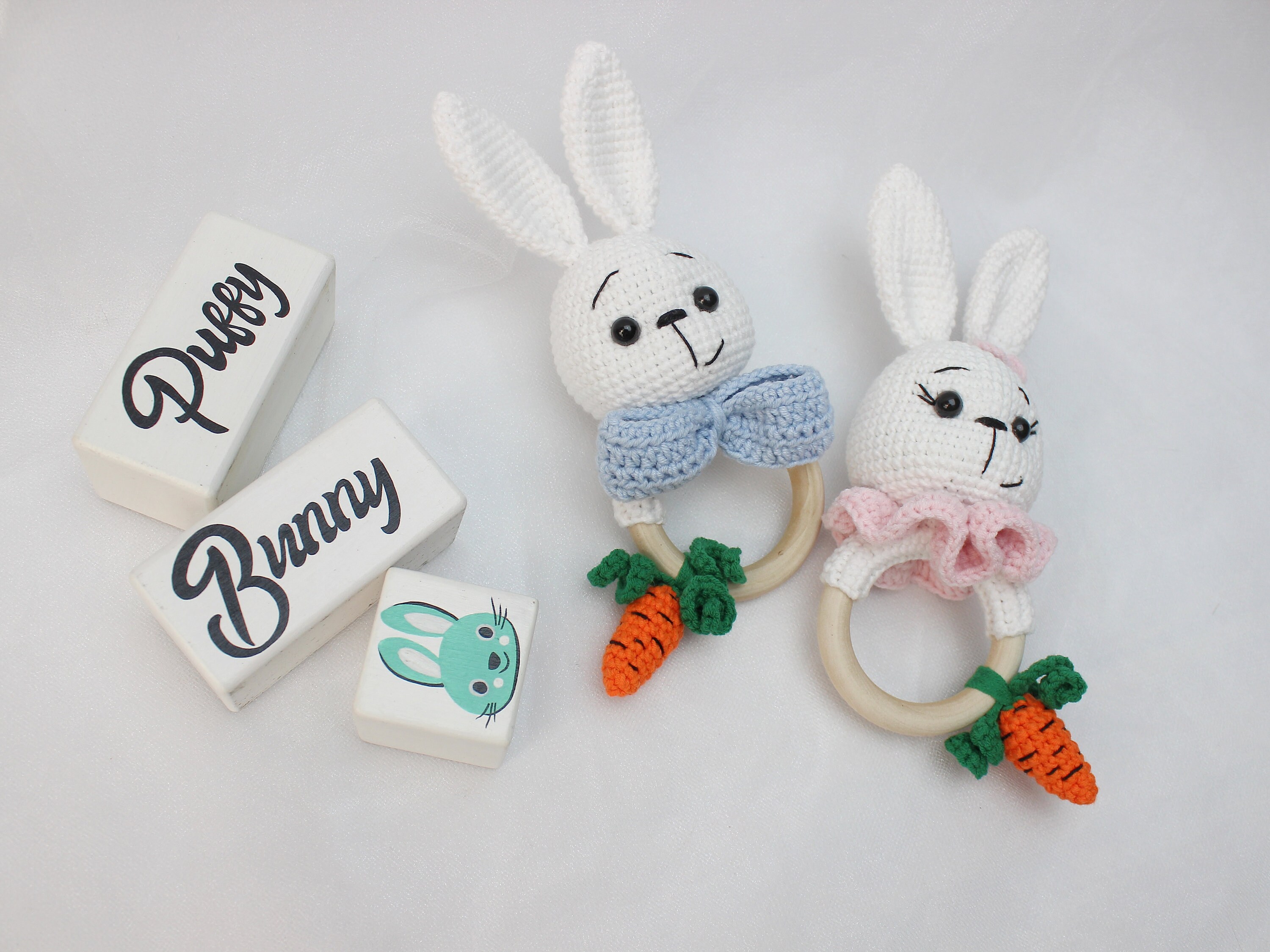 Crochet Bunny Rattle Pattern Crochet Baby Rattle Amigurumi - Etsy