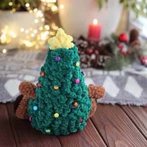 Christmas Tree Crochet Pattern, Amigurumi Xmas Tree PDF Tutorial, Easy Holiday Decor DIY, Crochet Christmas Ornament Pattern