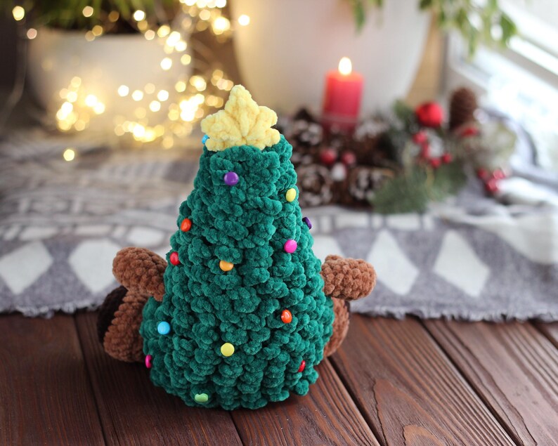 Christmas Tree Crochet Pattern, Amigurumi Xmas Tree PDF Tutorial, Easy Holiday Decor DIY, Crochet Christmas Ornament Pattern