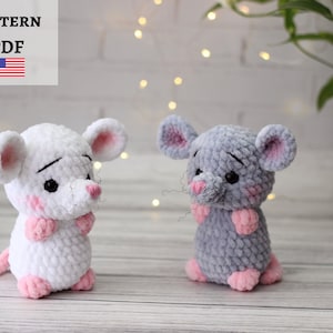Almost no sew mouse crochet pattern, Amigurumi mouse, Tiny mouse, Mouse plushie,  amigurumi crochet patterns, crochet patterns amigurumi