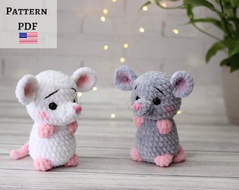 Almost no sew mouse crochet pattern, Amigurumi mouse, Tiny mouse, Mouse plushie,  amigurumi crochet patterns, crochet patterns amigurumi