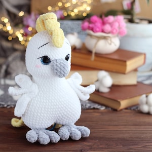 Parrot plush toy, Crochet parrot, Bird lover gift, Tropical birds toy, Macaw toys