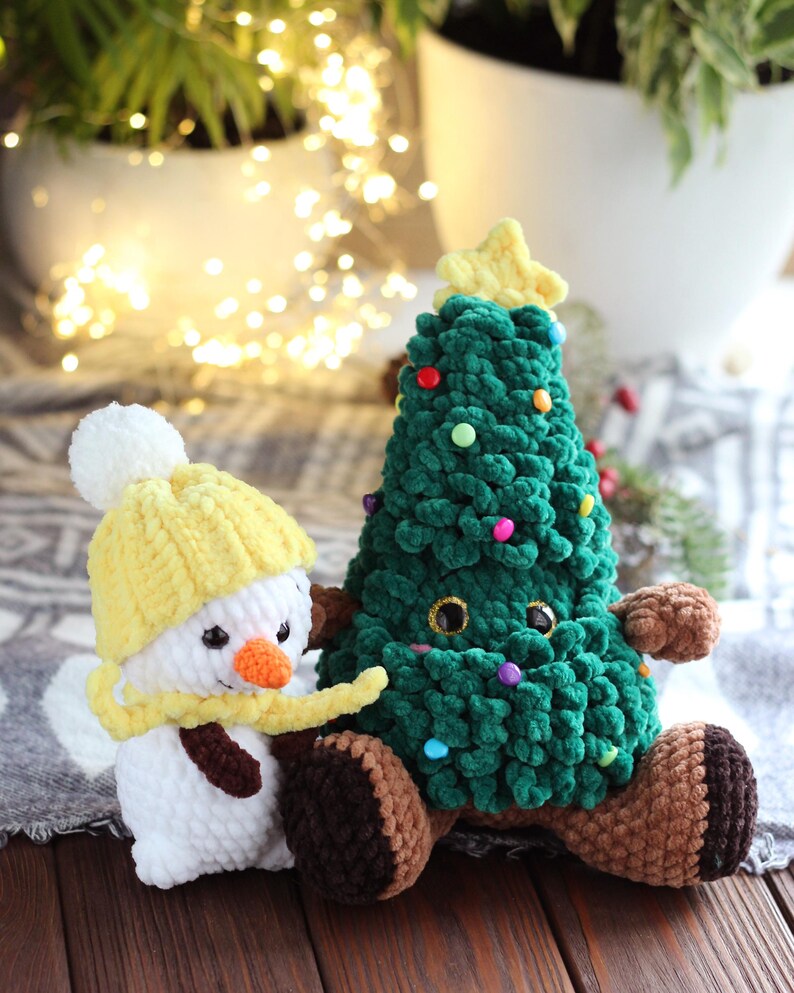 Christmas Tree Crochet Pattern, Amigurumi Xmas Tree PDF Tutorial, Easy Holiday Decor DIY, Crochet Christmas Ornament Pattern