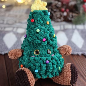 Christmas Tree Crochet Pattern, Amigurumi Xmas Tree PDF Tutorial, Easy Holiday Decor DIY, Crochet Christmas Ornament Pattern