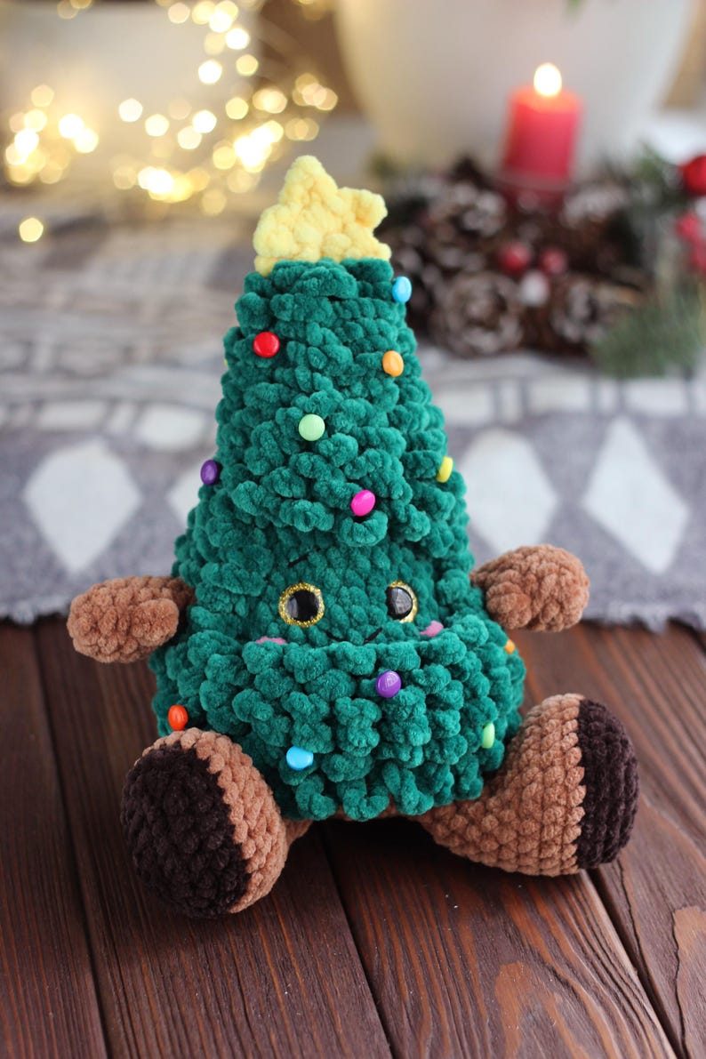 Christmas Tree Crochet Pattern, Amigurumi Xmas Tree PDF Tutorial, Easy Holiday Decor DIY, Crochet Christmas Ornament Pattern