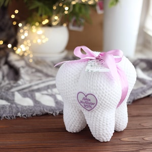 Personalized gifts dentist, dentist graduation gift, crochet amigurumi tooth,  dentist photo booth props