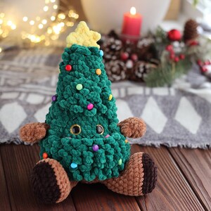 Christmas Tree Crochet Pattern, Amigurumi Xmas Tree PDF Tutorial, Easy Holiday Decor DIY, Crochet Christmas Ornament Pattern