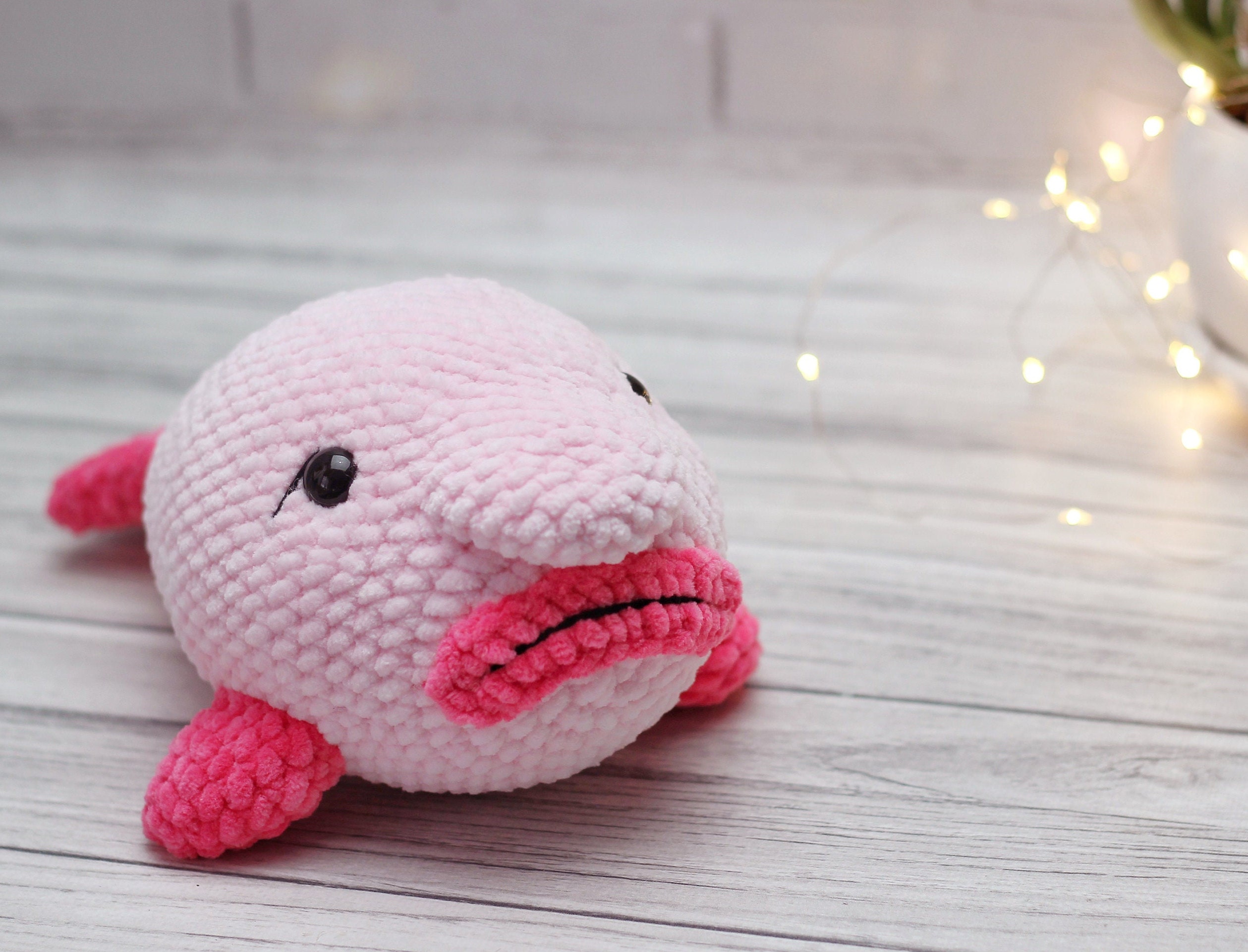 Blob Fish Amigurumi Blob Fish Toy Amigurumi Plushie 
