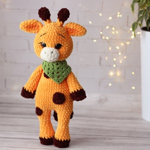 Cute giraffe toy, Stuffed plush giraffe, Personalized baby gift, Safari stuffed animal toy, large stuffed animal, weighted plush giraffe