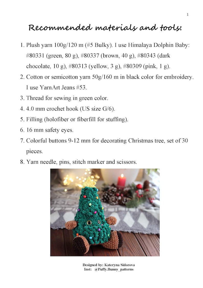 Christmas Tree Crochet Pattern, Amigurumi Xmas Tree PDF Tutorial, Easy Holiday Decor DIY, Crochet Christmas Ornament Pattern