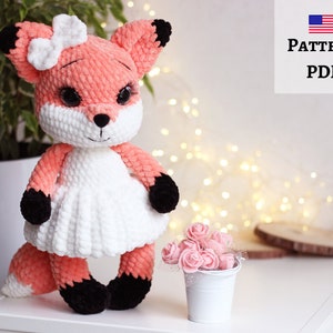 Crochet fox pattern, Fox amigurumi, amigurumi patterns, Pdf crochet pattern, baby crochet pattern, crochet amigurumi pattern, Fox doll