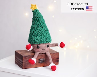 Crochet Christmas Tree Pattern: Amigurumi Holiday Ornament (PDF Pattern)