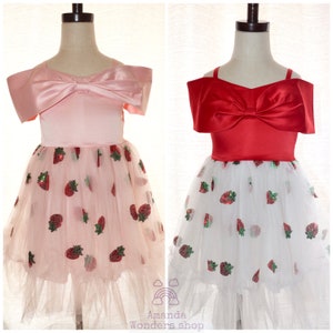 Strawberry sequin dress girls