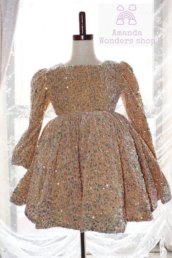 Velvet sequined long sleeve dress Velvet sequined long sleeve dress