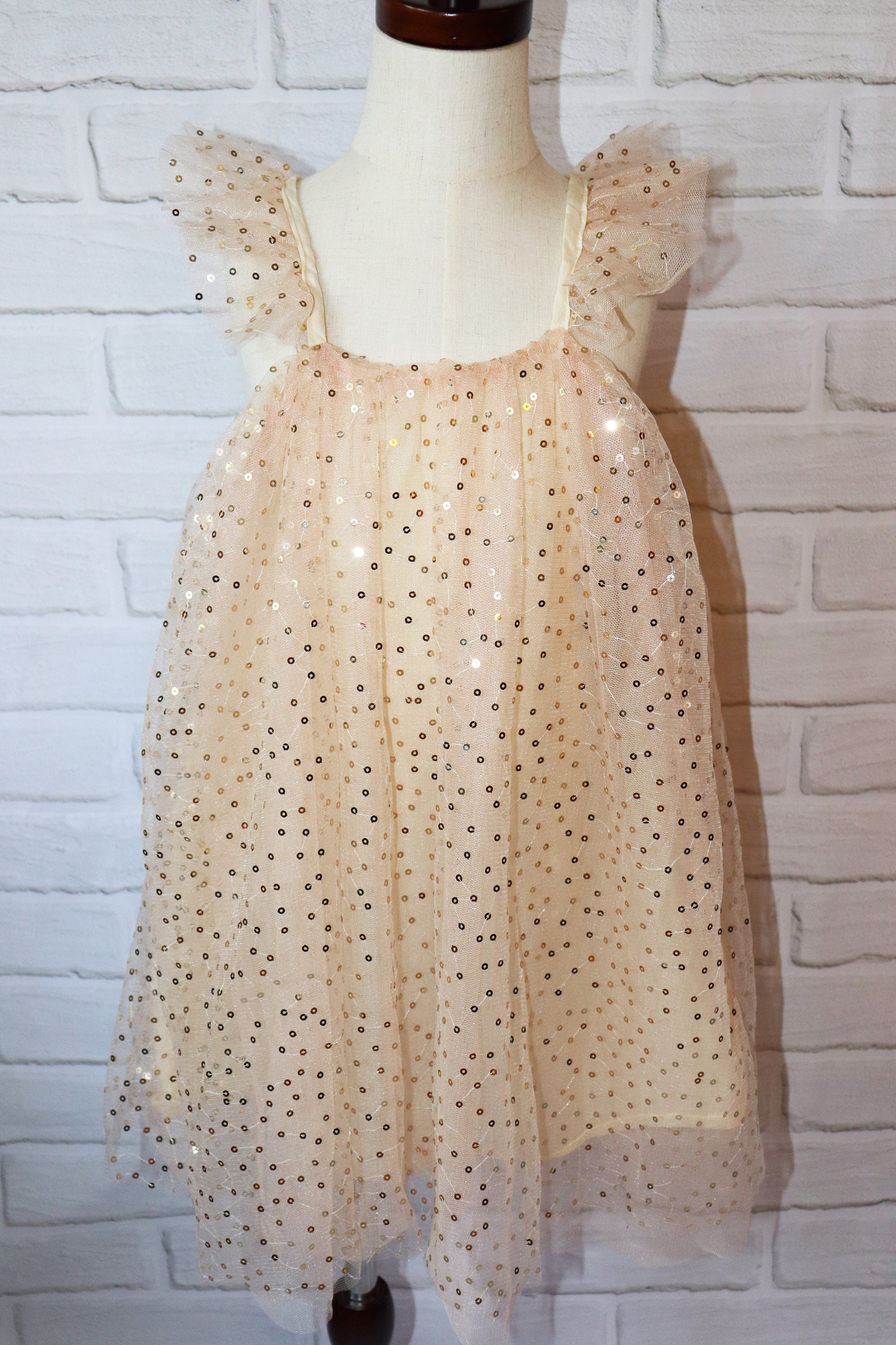 slim fit dress slacks Gold Sequin One Shoulder Dress main image 1