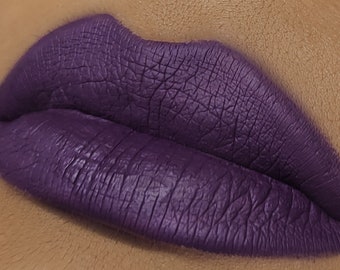 Very Dark Purple Lipstick Porn