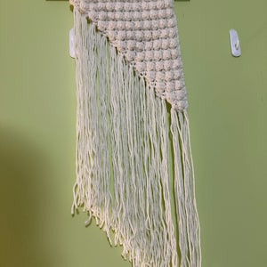 Boho Crochet Wall Hang- White