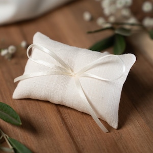 Ringkissen für Ringkästchen Creme | zur Hochzeit personalisiert | Ringbox Kissen