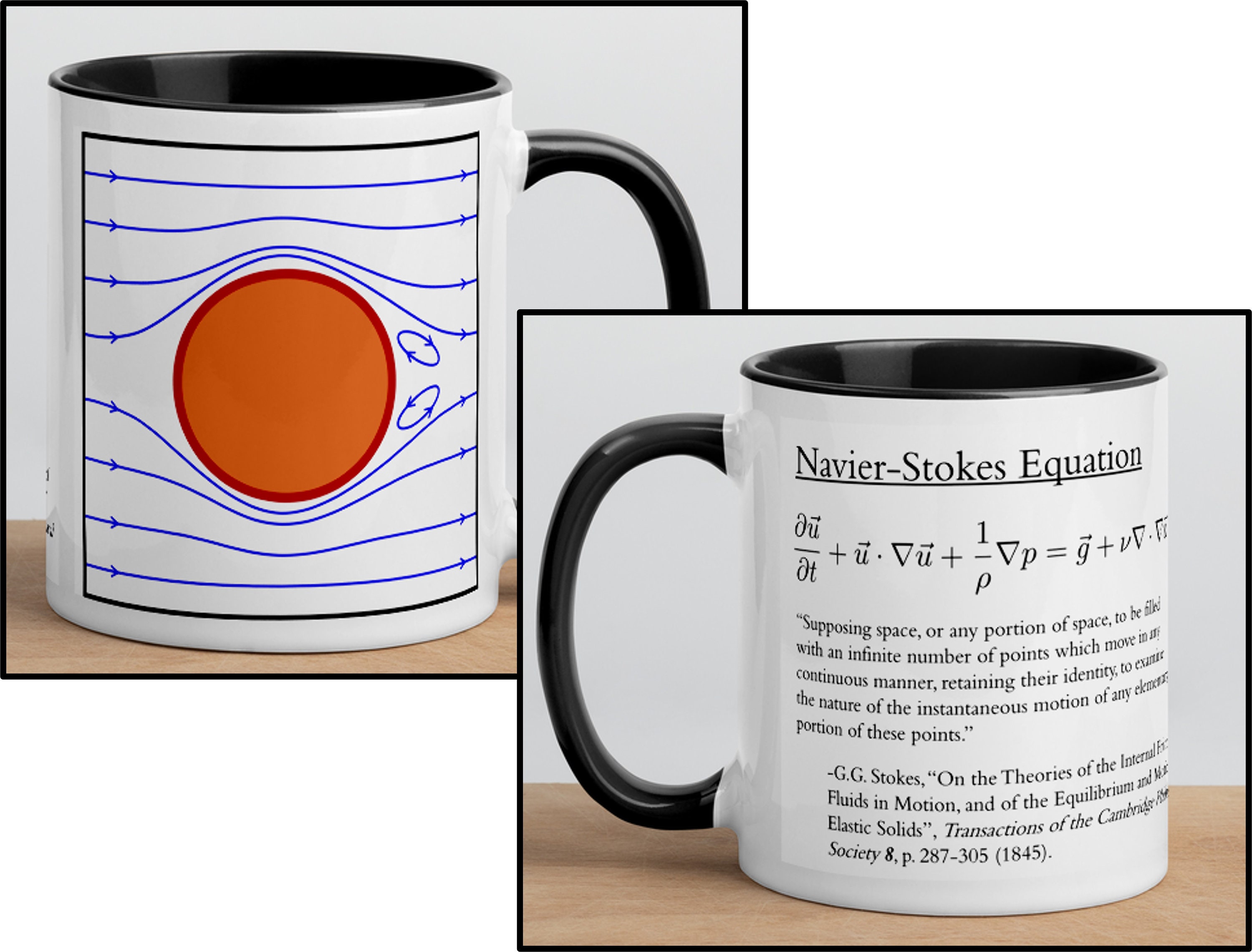Navier-stokes Equation Mug a Gift for the Serious Engineer pic