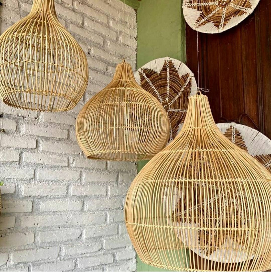 Rattan Lamp Shade Etsy