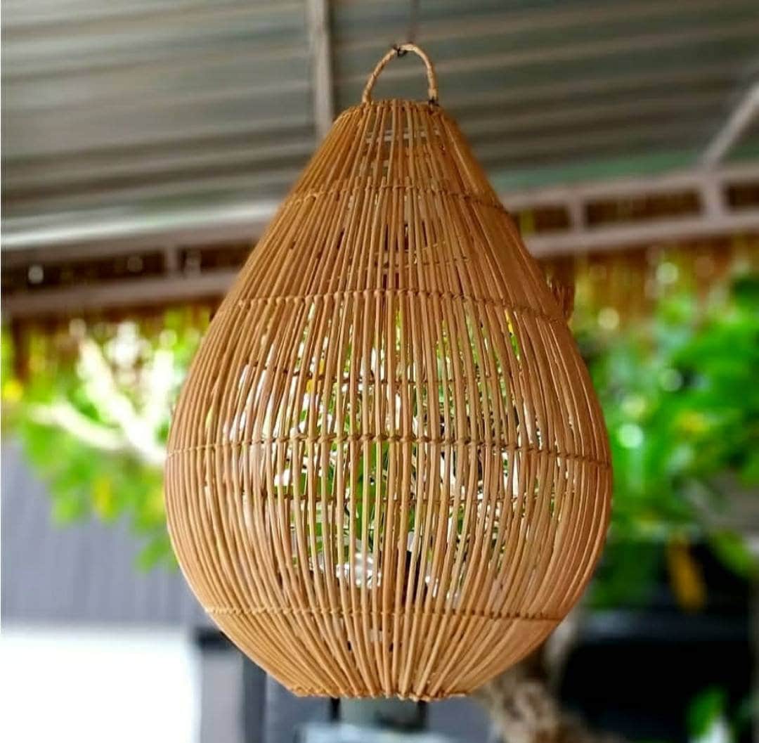 Rattan Lamp Shade Etsy