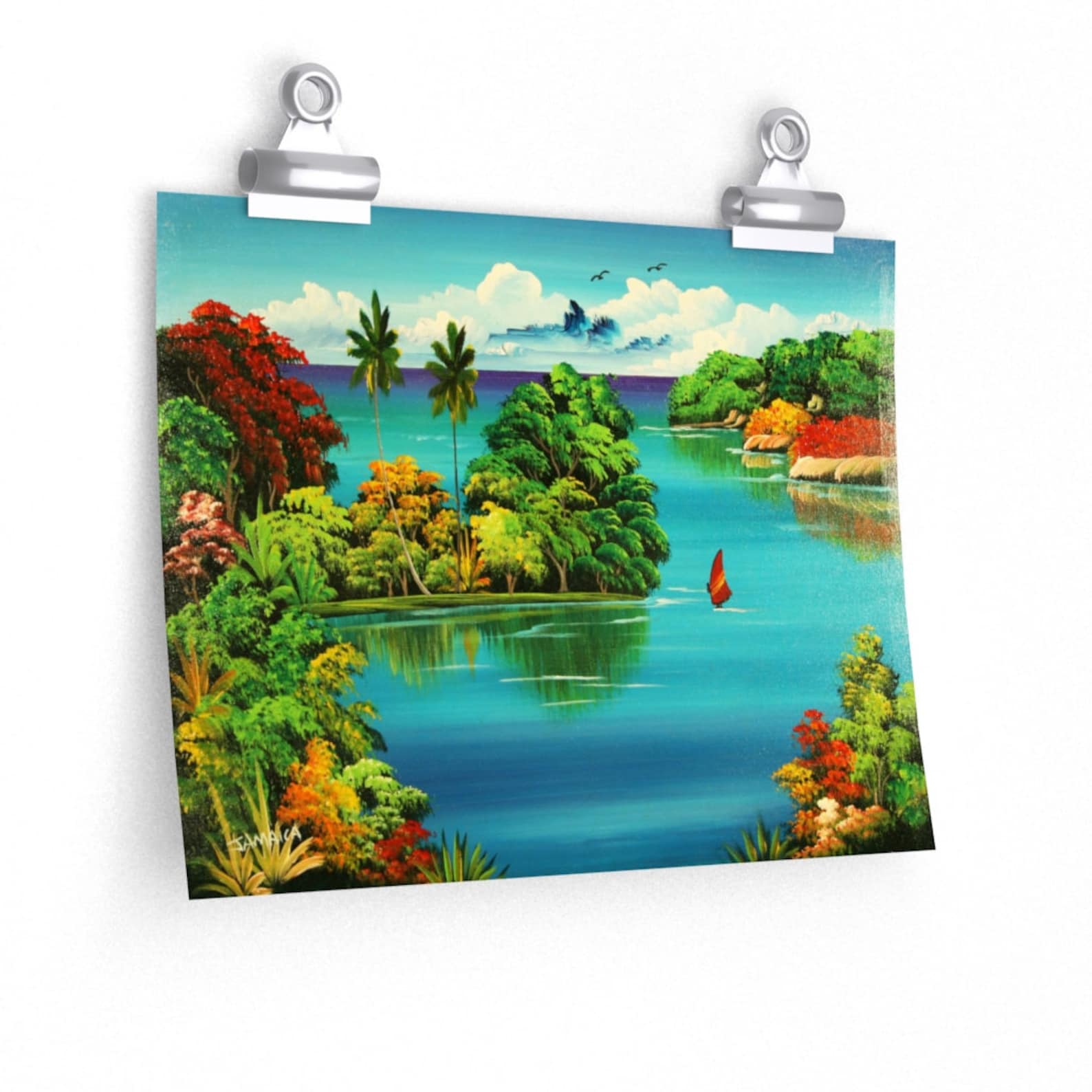 Jamaica Vintage Travel Poster Jamaica Vintage Jamaica Etsy