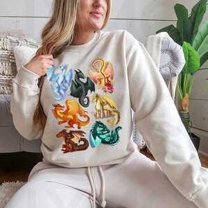 Wings Of Fire Dragons Sweatshirt, Bookish Sweatshirt, Darkstalker Shirt, Glory Dragon Shirt, Quibli Shirt, Tsunami Shirt, Book Lover Gift