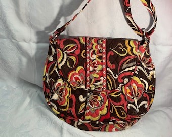 Vera Bradley Brown/Multicolor Shoulder Bag