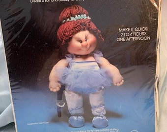 Vintage 1983 Soft Skulptur Tina Ballerina Doll Kit 16 "Baby Doll MADE IN USA