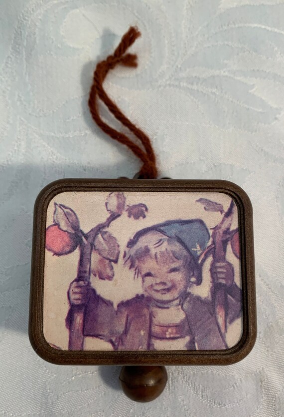 Vintage Goebel/hummel Pull String Hanging Music Box Etsy