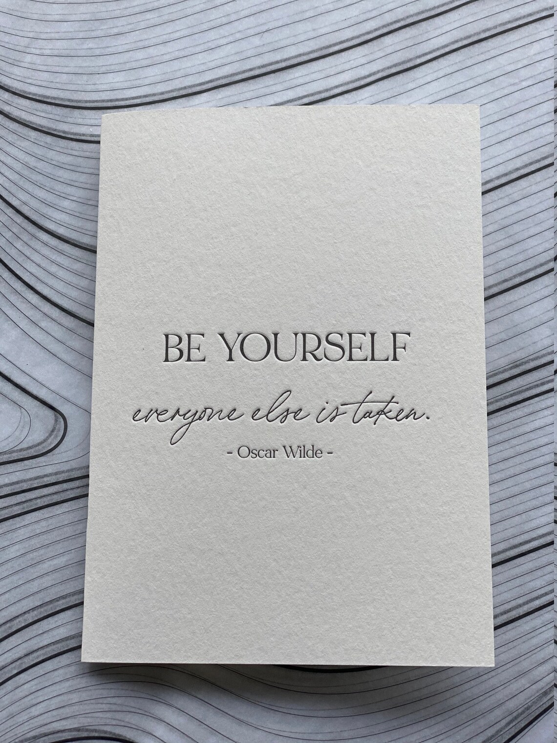Be Your Self Greeting Card Etsy