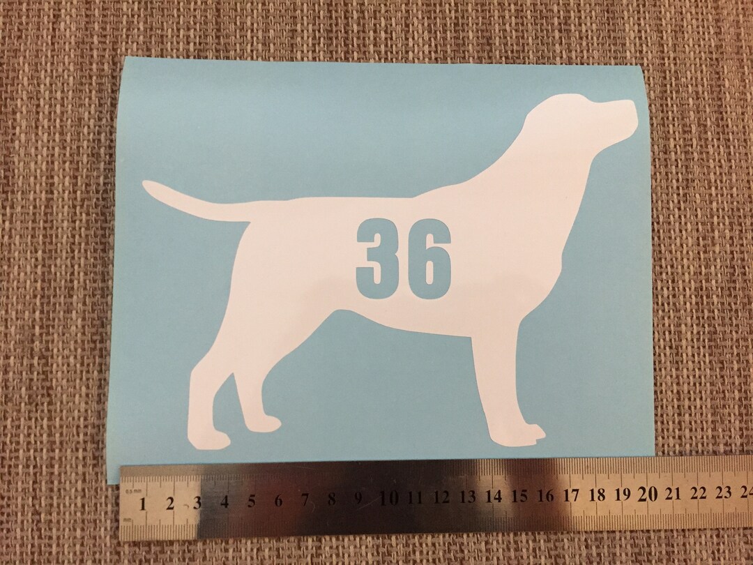 3 X Wheelie Bin Numbers Labrador House Number Sticker Etsy