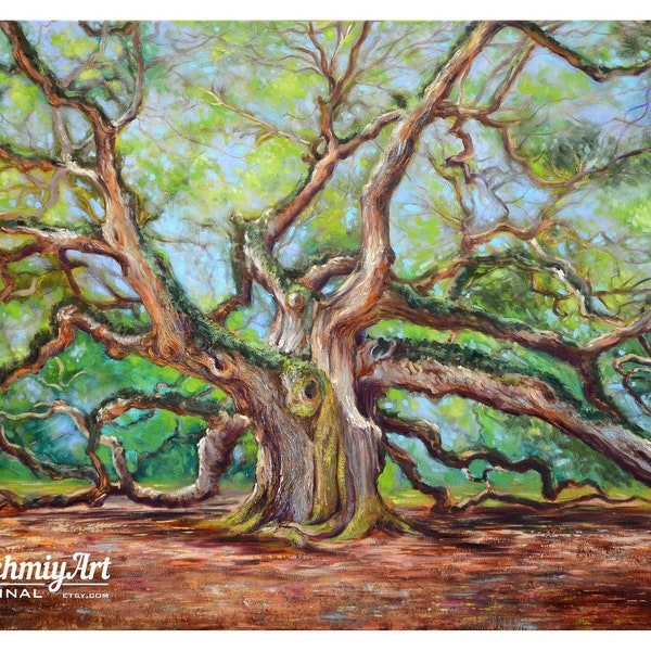 Angel Oak Tree Etsy