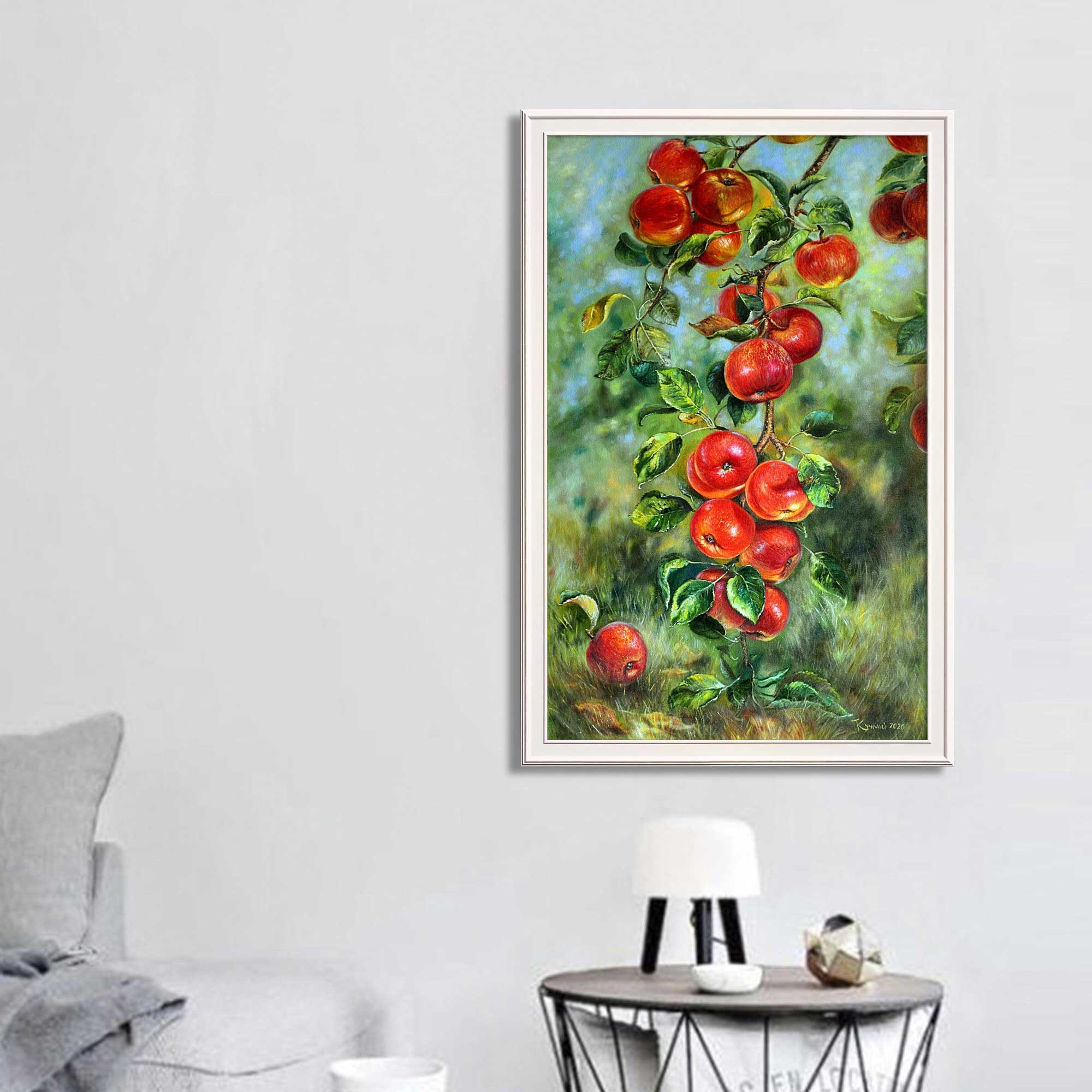 絵画 Apple Apple Painting Hand Painted Original Art 32