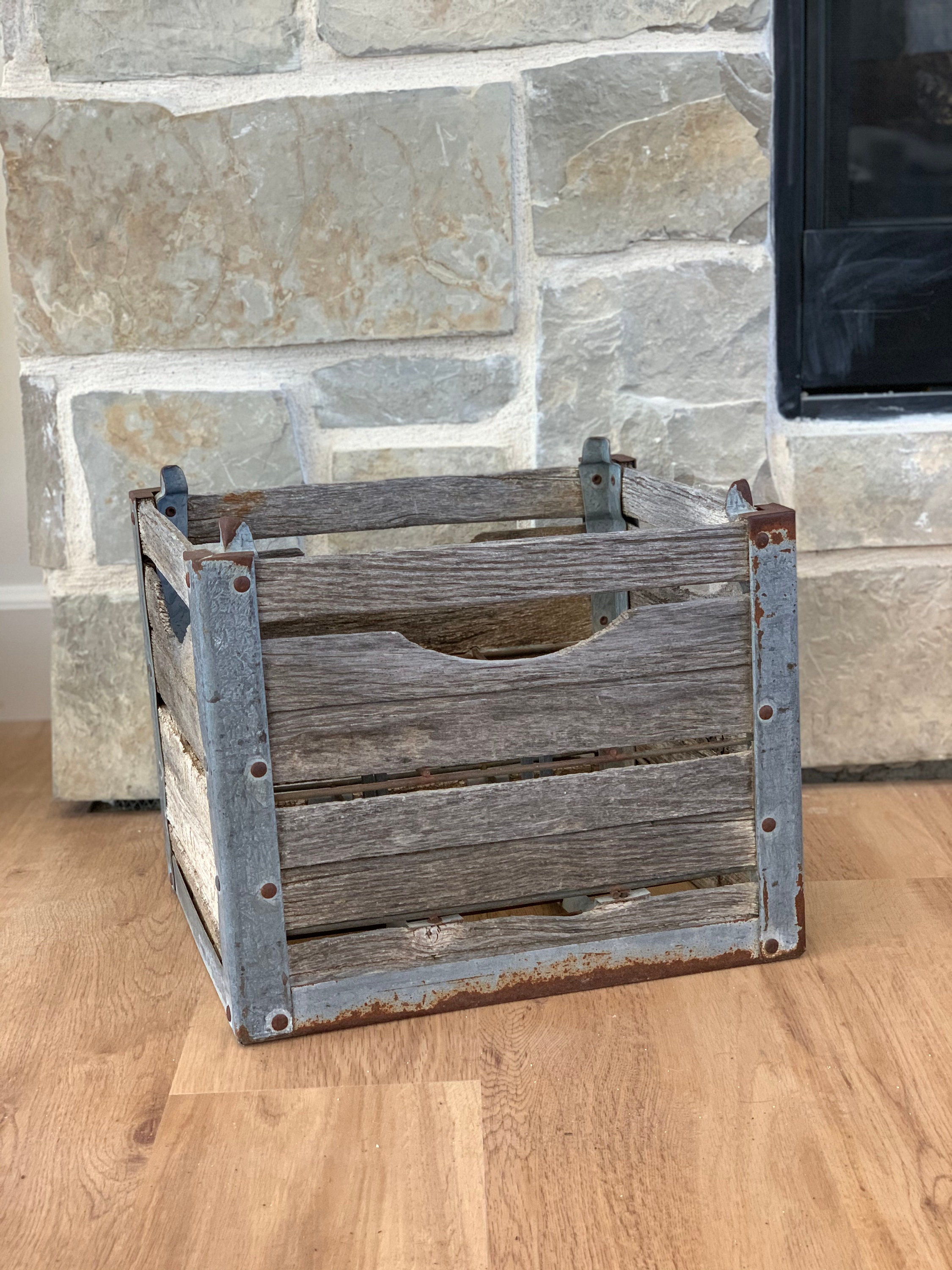 1950's Wood Vintage Milk Crates Etsy