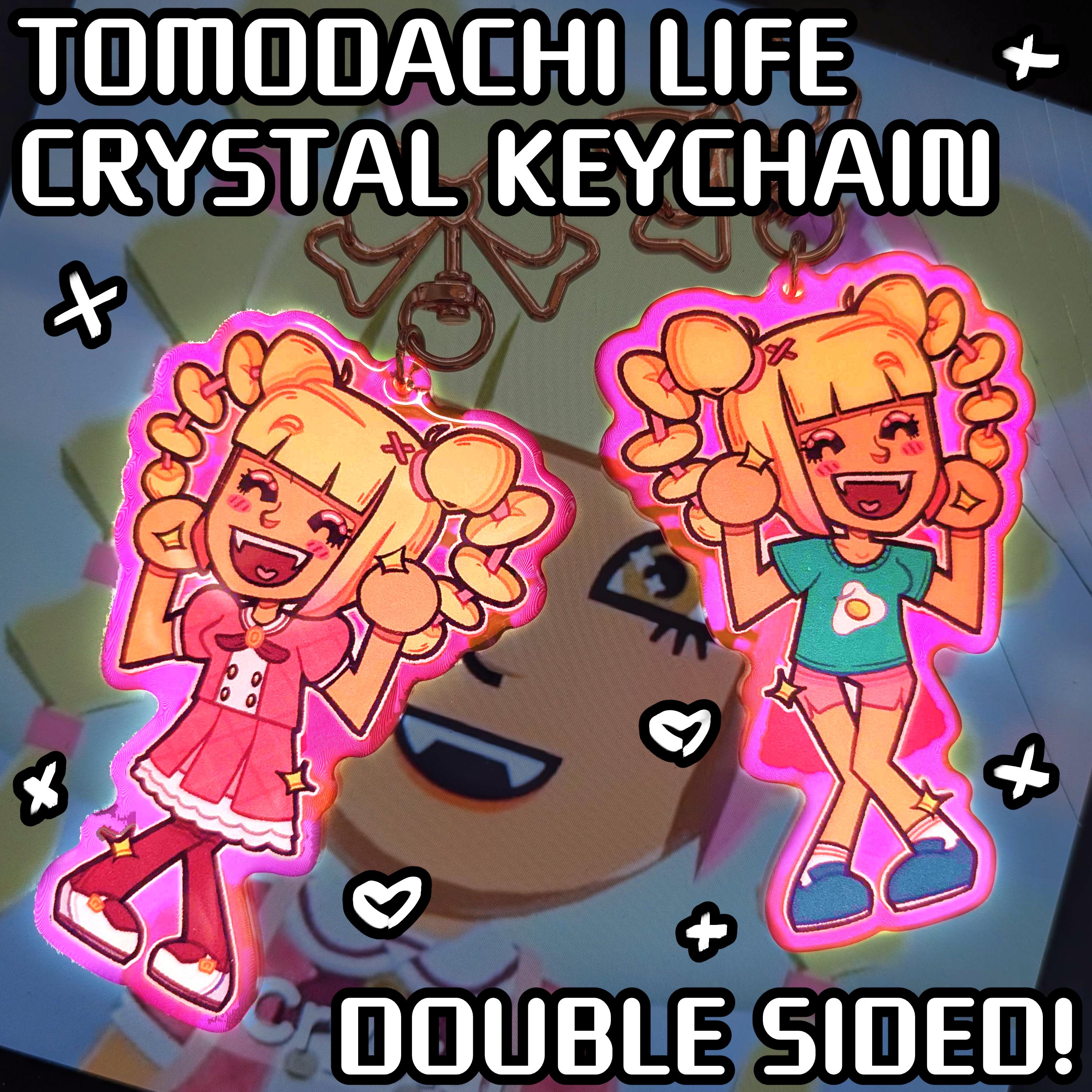 Tomodachi Life Crystal Mii Epoxy Charm 3.5 Inches/88.9mm Double