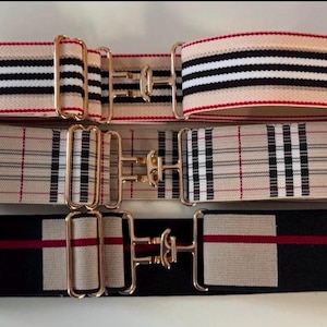 Women Burberry Plaid Belt - Etsy display picture 1
