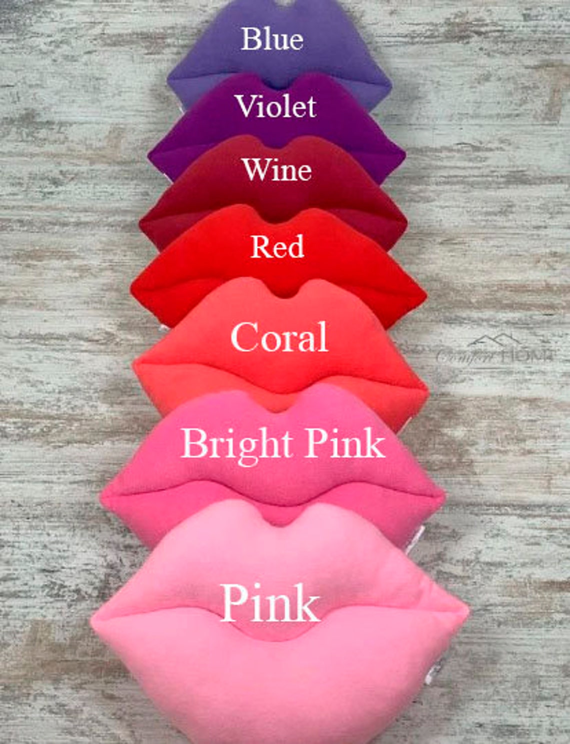 Soft Pink Pillow Lips Lips Pillow Design Shaped Lip Pillow Etsy