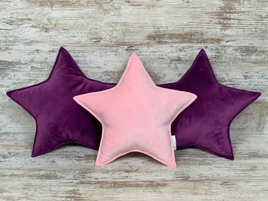 Velvet Star Cushion Star Pillow Velvet Pillow Star Design Star Etsy UK