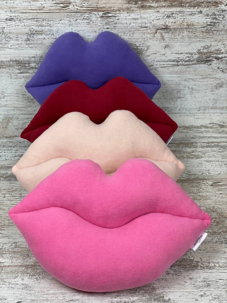Soft Pink Pillow Lips Lips Pillow Design Shaped Lip Pillow Etsy