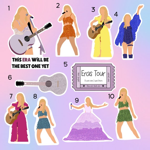 Taylor Swift - Eras Tour - Waterproof Sticker — Lovely Grain Studio
