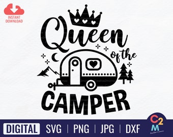 Free Camping Queen Svg