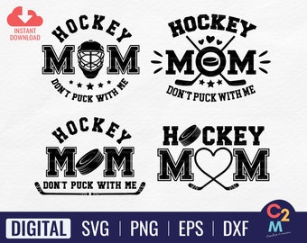 Hockey Mom Bundle SVG | Mothers Day Svg | Hockey Player SVG | Hockey Mom Shirt | Ice Hockey Svg | Hockey Clipart | Cricut Cut File