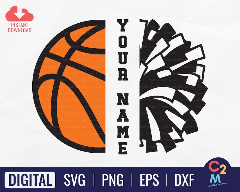 Basketball Cheer SVG | Basketball Name SVG | Basketball Player Svg ...