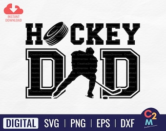 Hockey Dad SVG | Hockey Player SVG | Hockey Dad Shirt | Ice Hockey Svg | Fun Hockey | Sports Dad Svg | Cricut Cut File | Instant Download