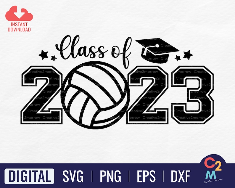 Class of 2023 Volleyball SVG Seniors 2023 SVG Graduation - Etsy Australia