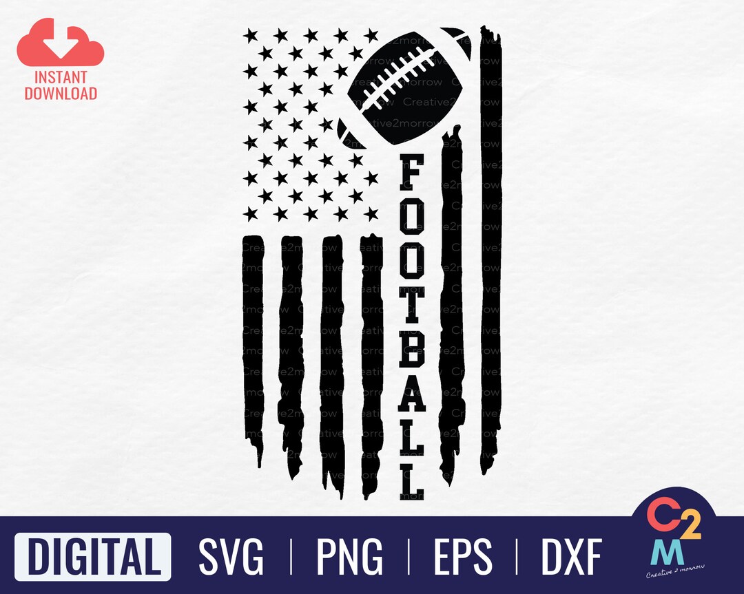 Football American Flag SVG Football Usa Flag SVG Football Flag SVG