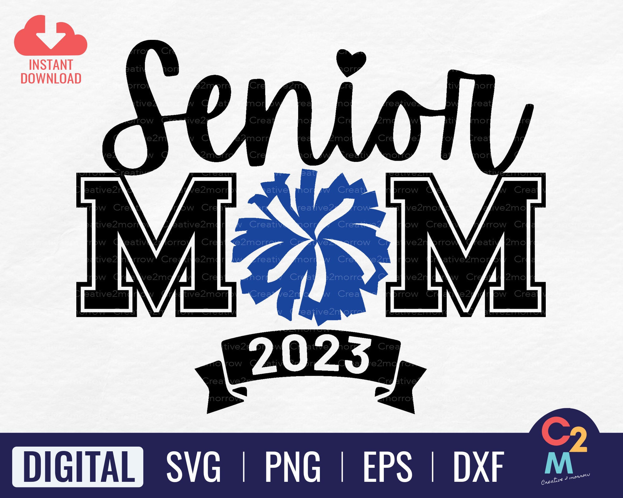 Cheer Senior Mom 2023 Svg Senior Mom Svg 2023 Graduate Etsy Uk