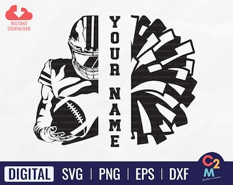 Football Cheer SVG | Football Name SVG | Football Player Svg | American Football | Football Svg | Cheerleader Svg | Cheer Mom Svg