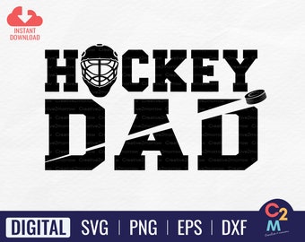 Hockey Dad SVG | Hockey Player SVG | Hockey Dad Shirt | Fun Hockey | Ice Hockey Svg | Sports Dad Svg | Cricut Cut File | Instant Download